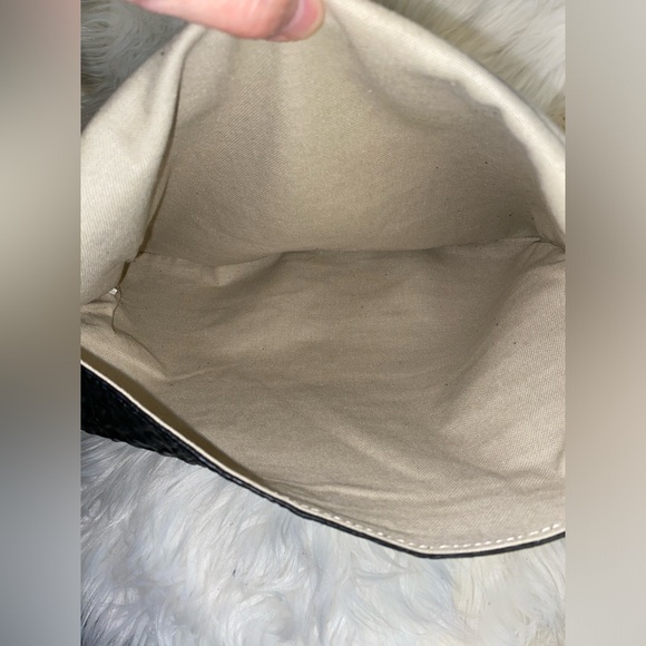 NWT Gypsy Upcycled Fringe Leather & Louis Vuitton Canvas Crossbody Bag - Picture 7 of 11